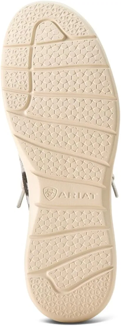 Лоферы ARIAT Hilo, Черно-белая фланель/Черная замша — фото 3