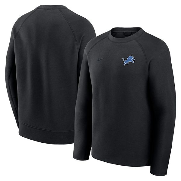 

Мужской черный свитшот raglan tech fleece detroit lions Nike
