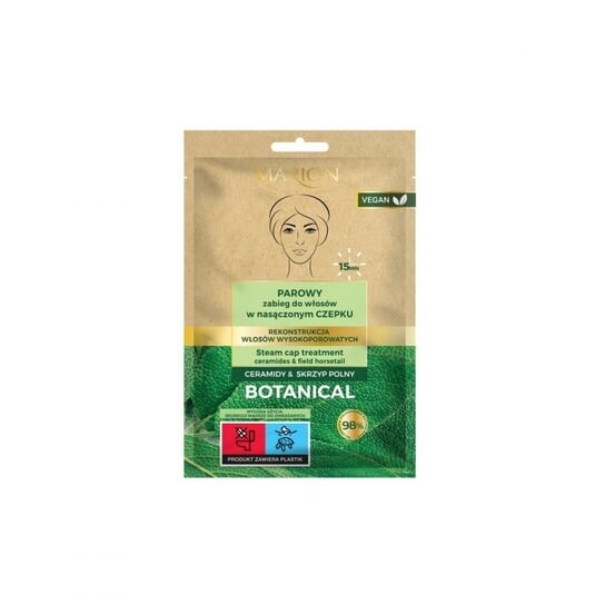 

Уход за волосами Marion Botanical Steam в пропитанной шапочке Ceramides Horsetail 35мл