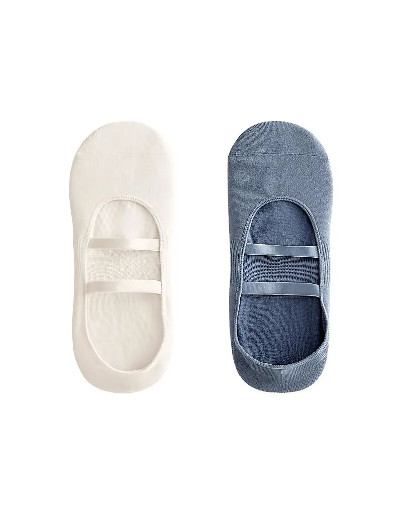 

OYSHO 2 пары носков для йоги и пилатеса из полиамидной смеси с параллельными ремешками серого цвета