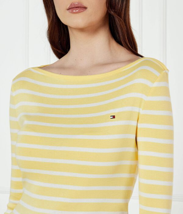 Блузка Tommy Hilfiger New Cody Slim Fit, желтый — фото 4