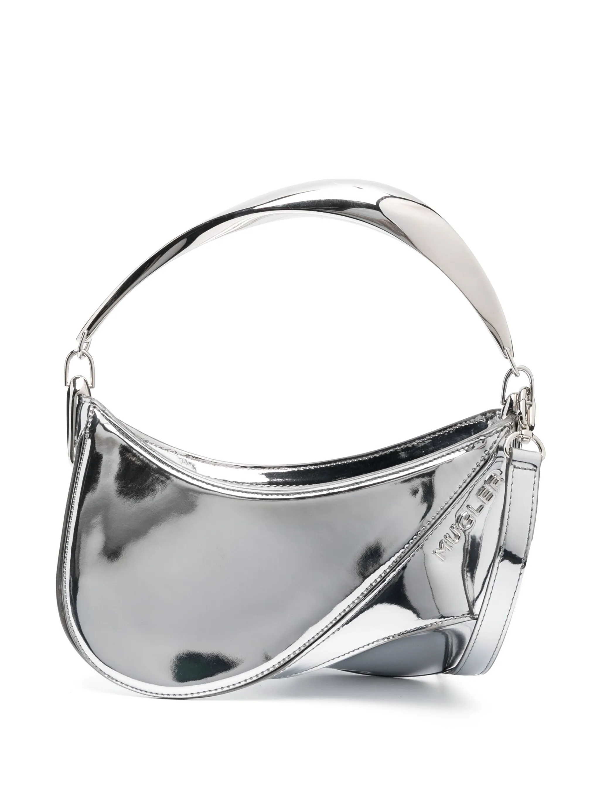 

Сумка-тоут Spiral Curve 01 Mugler, серый