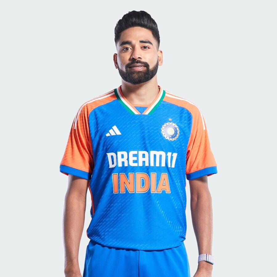 Спортивная футболка ADIDAS PERFORMANCE Performance Shirt India Cricket T20I, темно-синий — фото 2