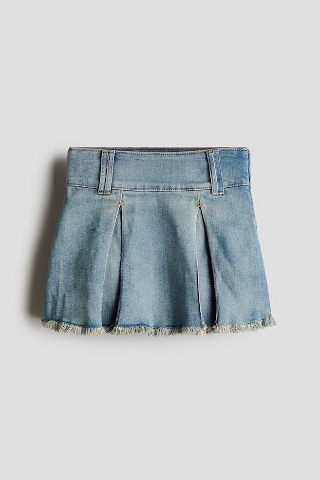 

Джинсовая юбка со складками H&M, синий