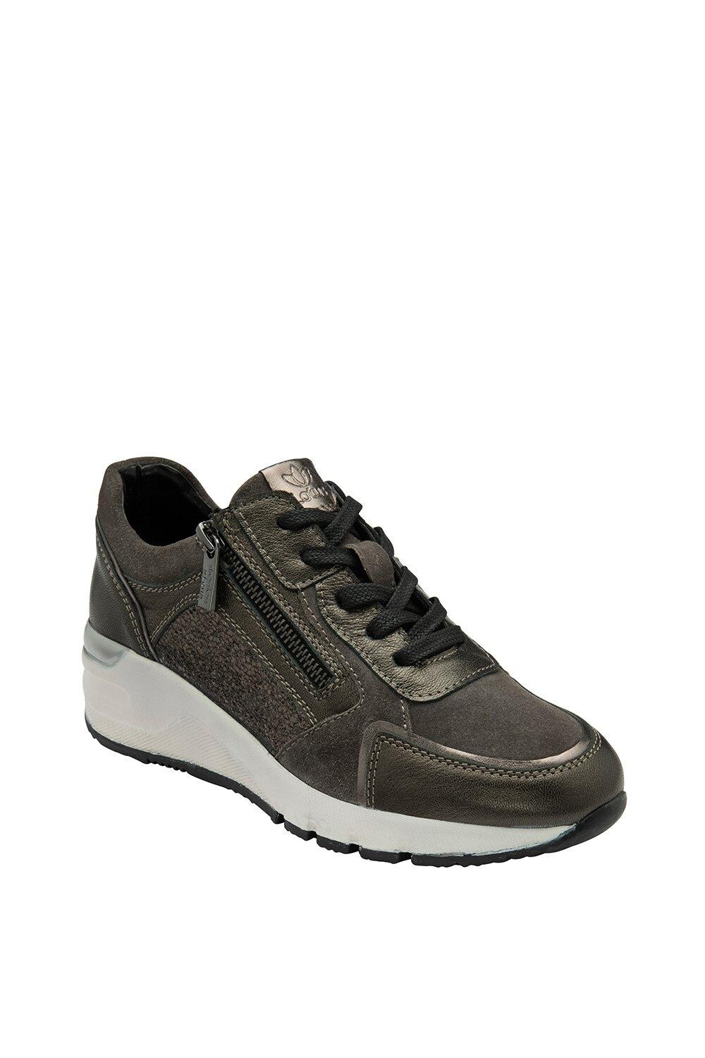 

Кроссовки 'Solace' Leather Wedge Trainers Lotus, серый