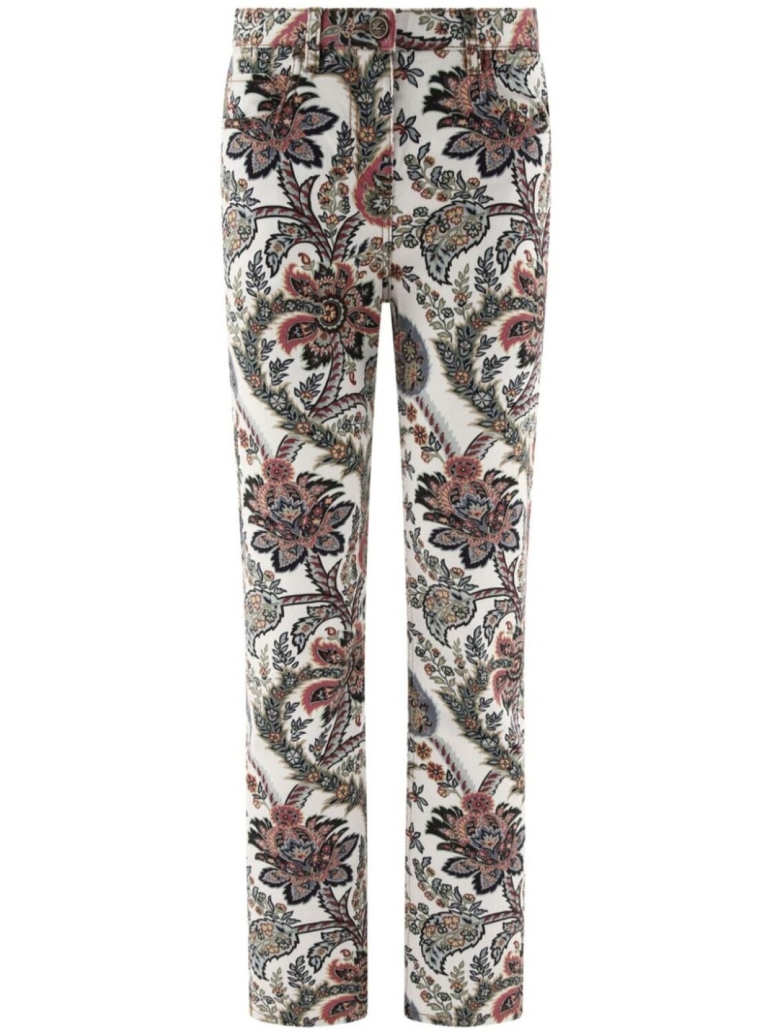 

ETRO джинсы прямого кроя с принтом пейсли, белый