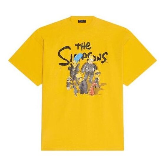 

Футболка x the simpsons oversized cotton t-shirt 'yellow' Balenciaga, желтый