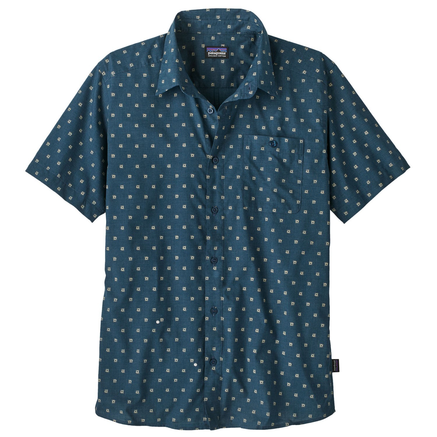 

Рубашка Patagonia Go To Shirt, цвет Sun Beams/Lagom Blue