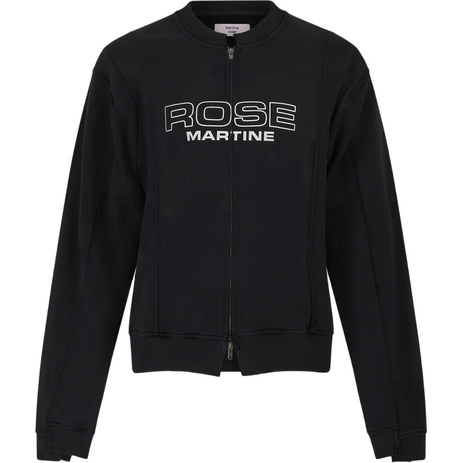 

Martine Rose Свитшот с логотипом на молнии, Charcoal Gray
