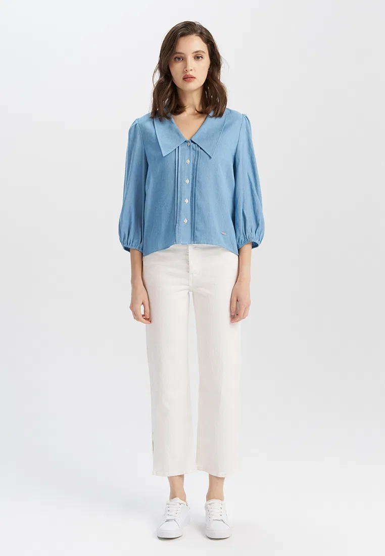Джинсы женские прямые, высокая посадка, Levi's, белый