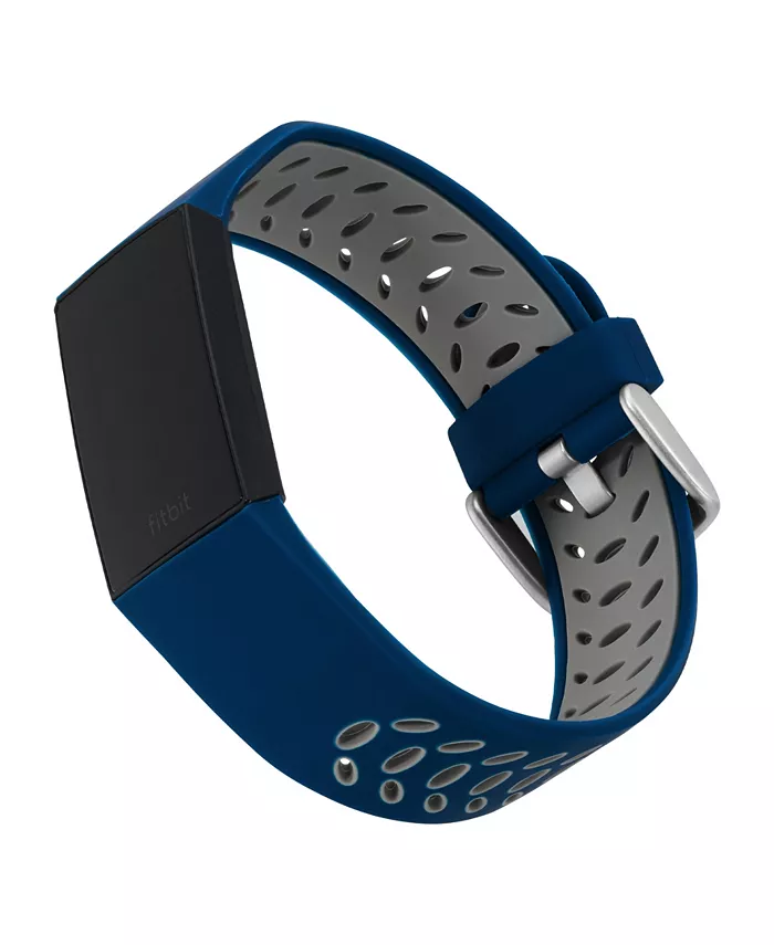 

Силиконовый спортивный ремешок Navy и Grey для Fitbit Charge 3 & 4 WITHit