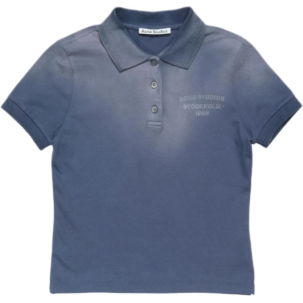 Поло женское SS26 Acne Studios, Blue