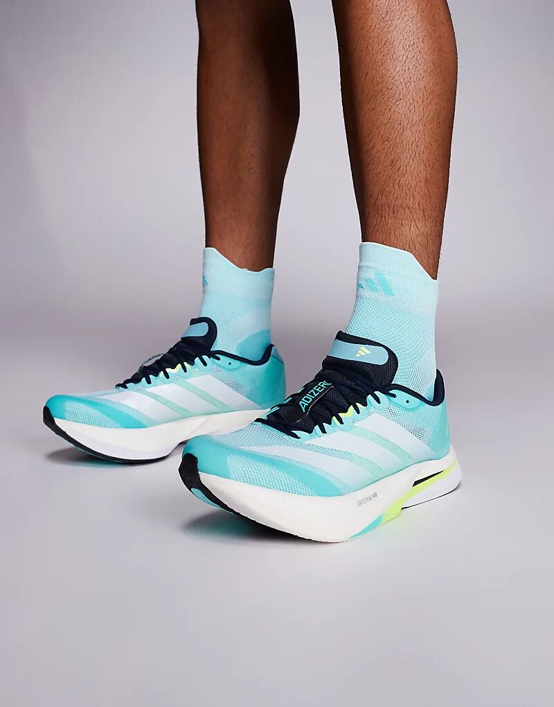 Кроссовки Adidas Running Adizero Boston 13 в сине-белом цвете