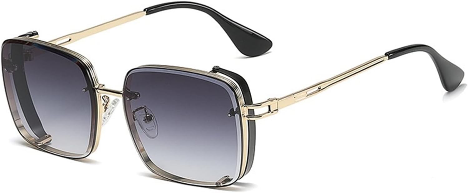 

Модные панк-солнцезащитные очки квадратной формы для мужчин и женщин, для активного отдыха, уличной фотосъемки, декоративные солнцезащитные очки (Цвет: D, Размер: 1) MTZJH, One Color