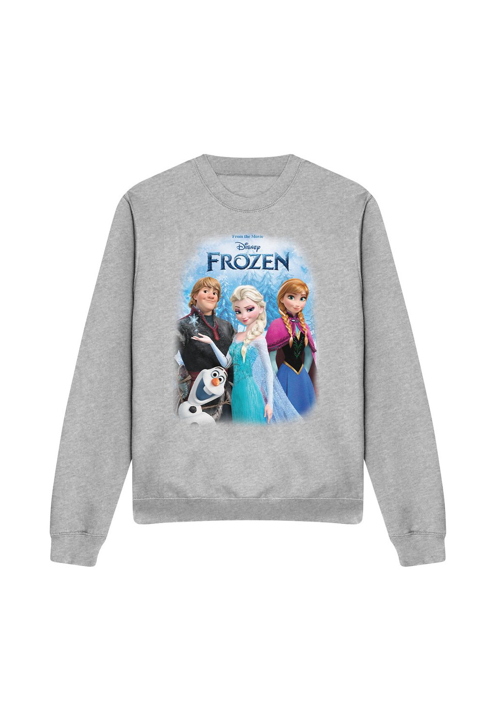 

Толстовка FROZEN POSTER WITH ELSA ANNA KRISTOFF AND OLAF Disney, серый