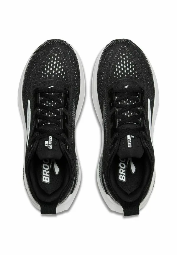 Кроссовки для бега по шоссе glycerin gts 23 Brooks, Black/Grey/White — фото 3