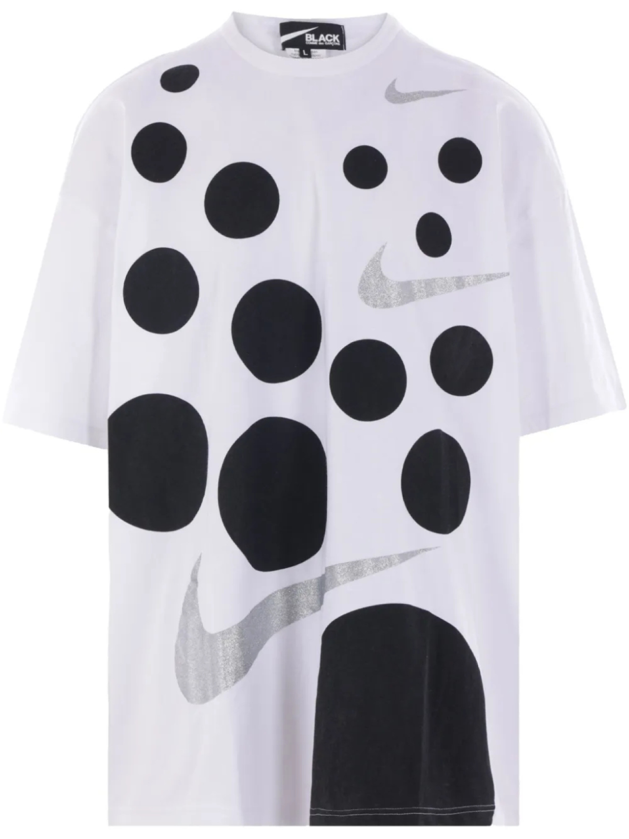 

Черная футболка Comme Des Garçons x Nike Black Comme Des Garçons, белый
