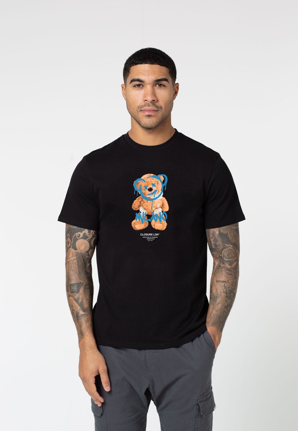 

Футболка с принтом Painted Teddy Tee CLOSURE London, черный