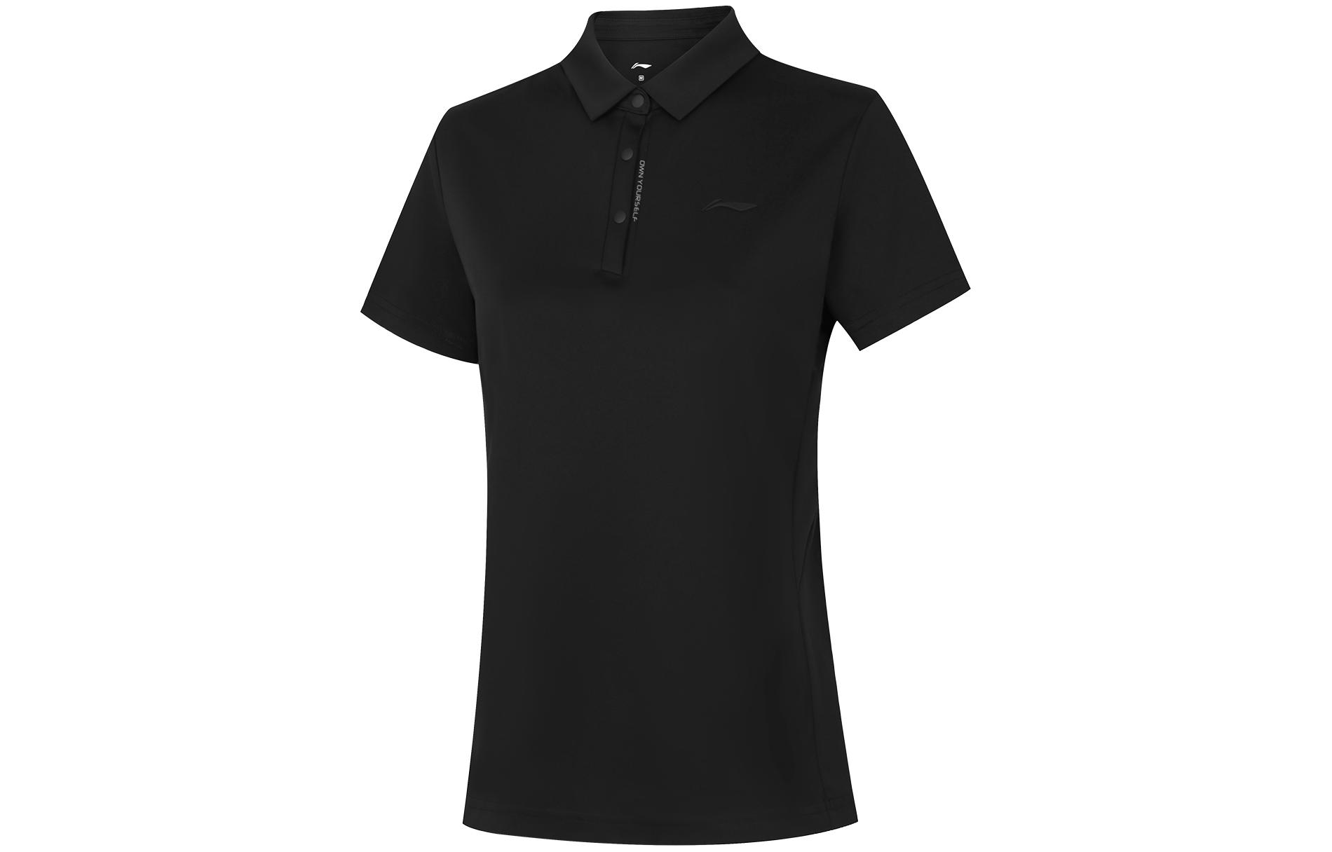 

LINING Футболка поло для женщин Fitness Series черная