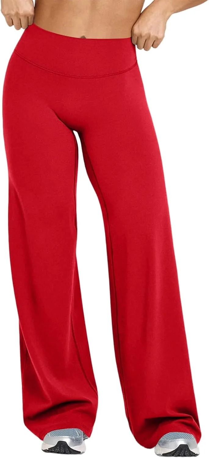 

Flare Yoga Pants Women Stretch High Waisted Loose Fit Bell Bottoms