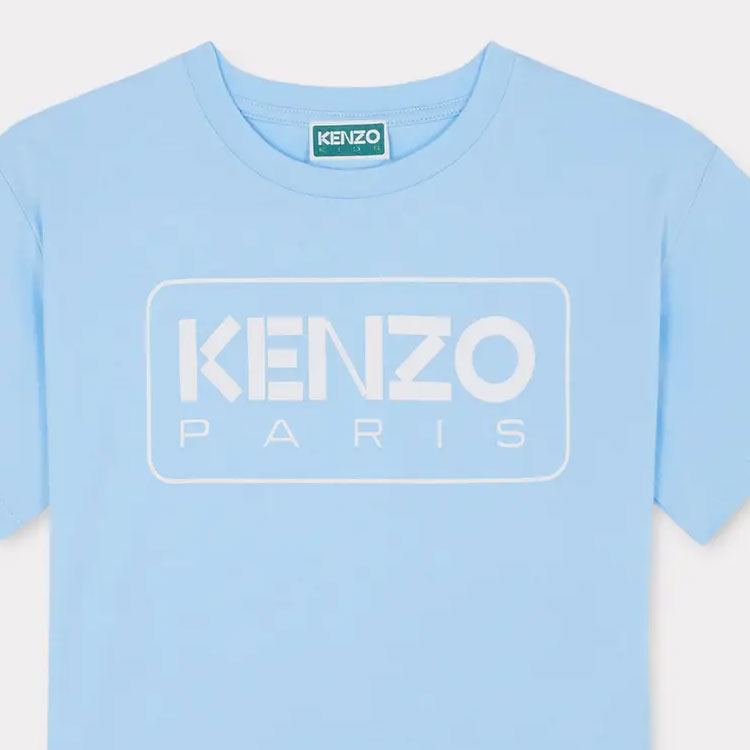 Футболка SS24 Небесно-голубая детская KENZO — фото 4