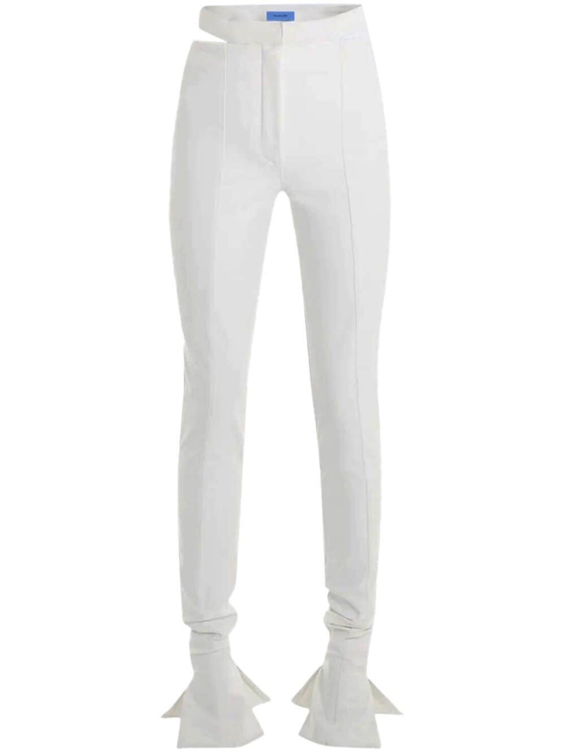 

Mugler расклешенные брюки Bonded, белый