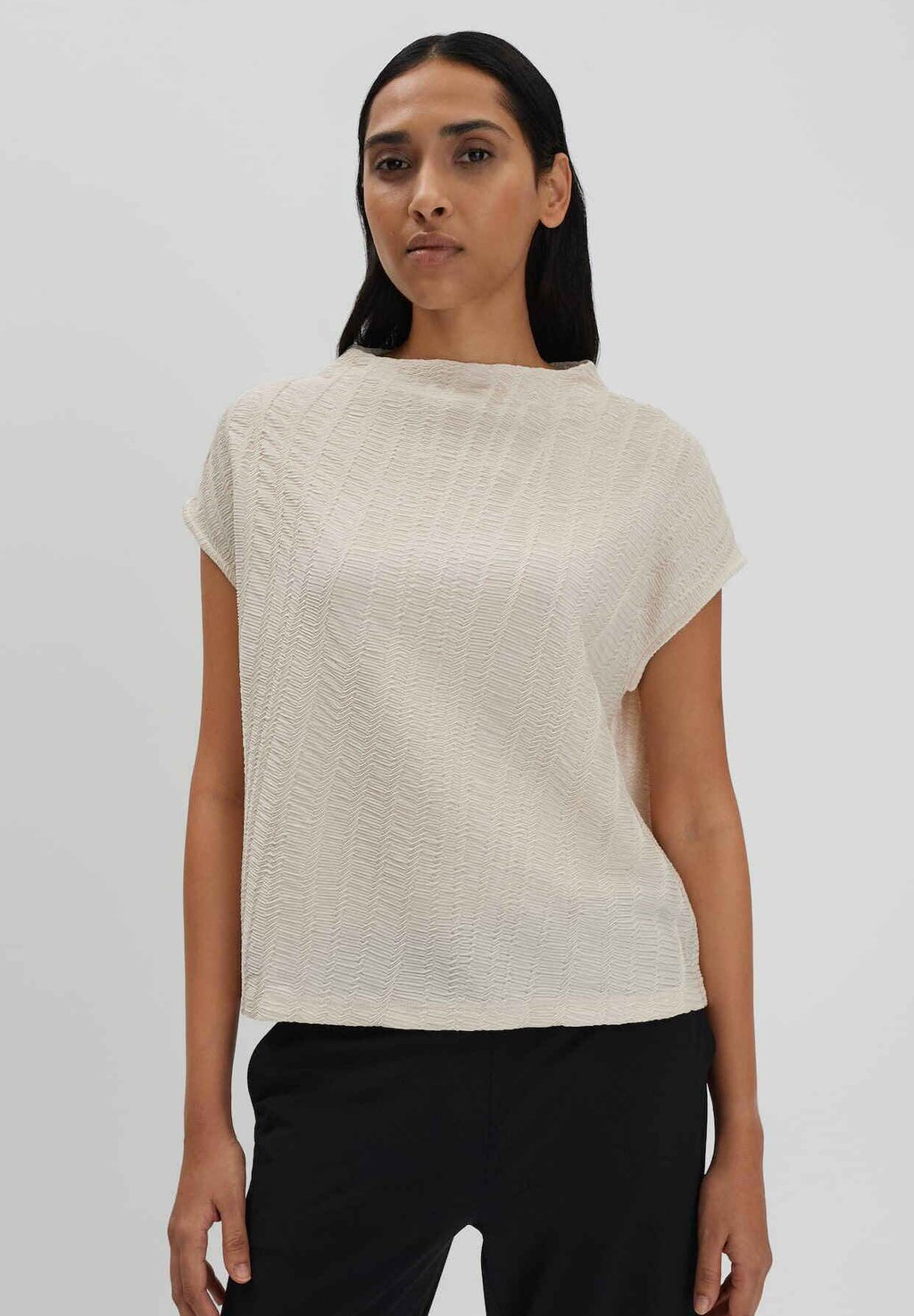 

Базовая футболка LOOSE FIT 3D TEXTURE someday., бежевый