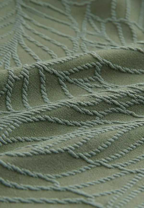 Купальник с глубоким вырезом Next, Khaki Green Leaf Textured — фото 4