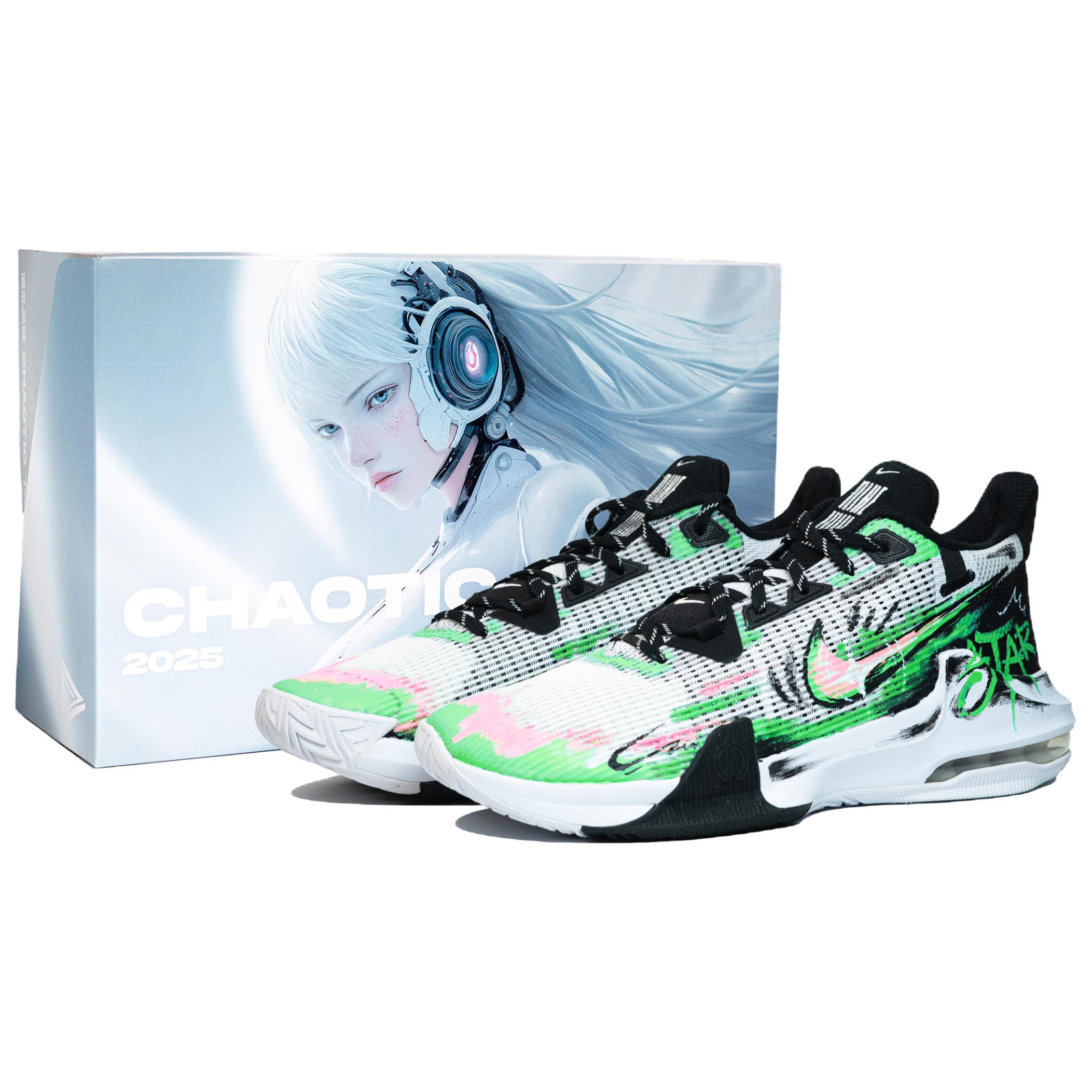 

Nike Баскетбольные кроссовки Air Max Impact 3 с низкой амортизацией, мужские, неоново-зеленые