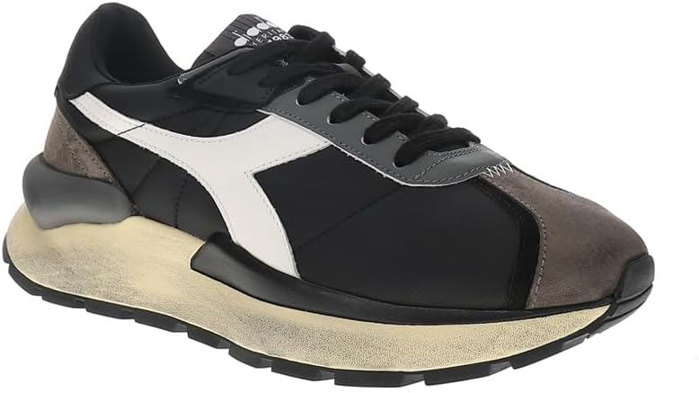 Мужские кроссовки Diadora Mercury Elite на шнуровке повседневные - черные — фото 2
