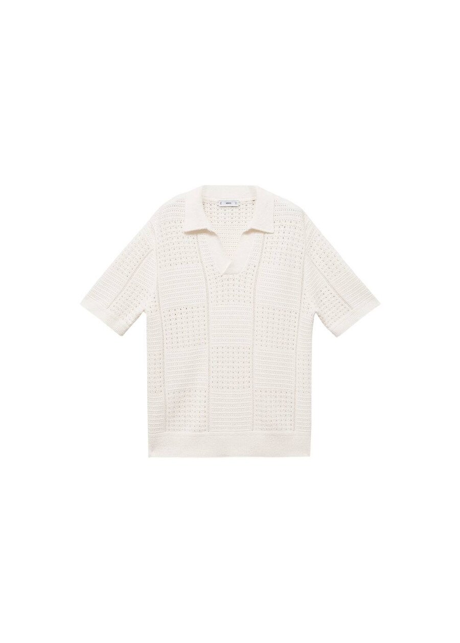 

Свитер MANGO MAN Riki, mottled white