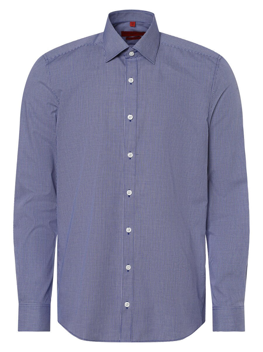 

Приталенная деловая рубашка Finshley & Harding, цвет marine blue/White
