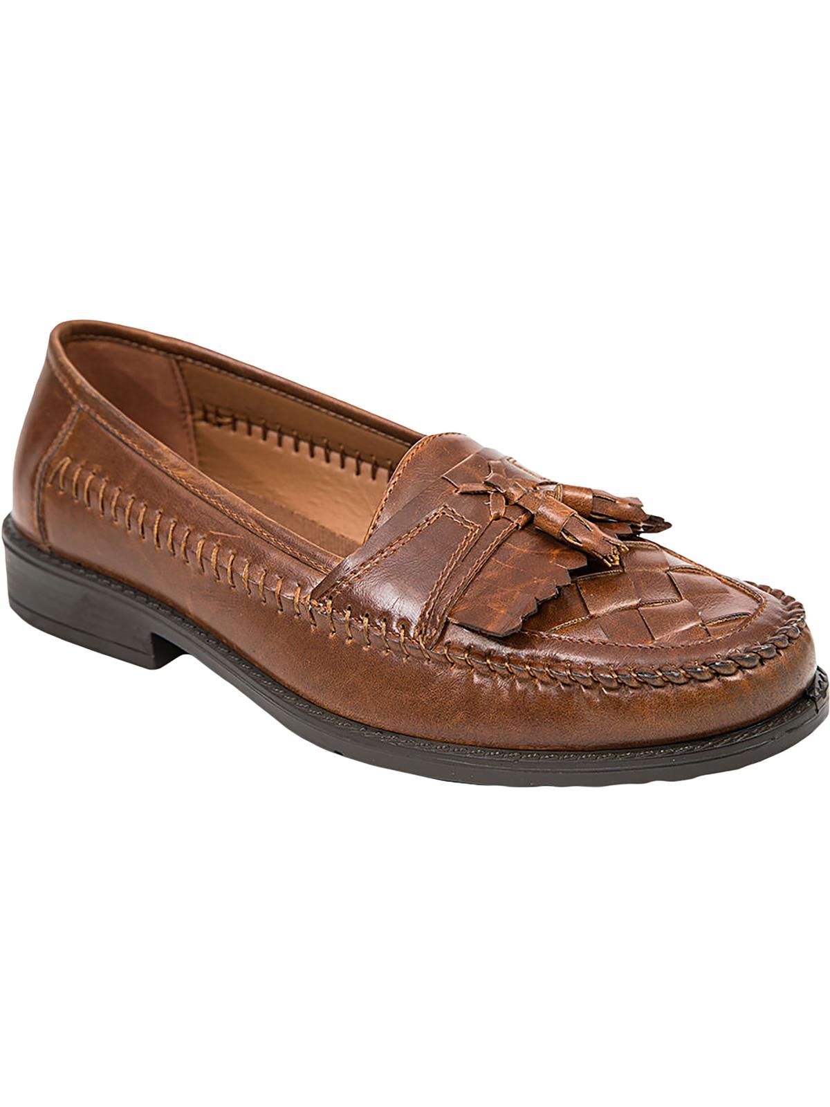 

Мужские лоферы Herman Woven Faux Leather Tassel Loafers Deer Stags, цвет cognac
