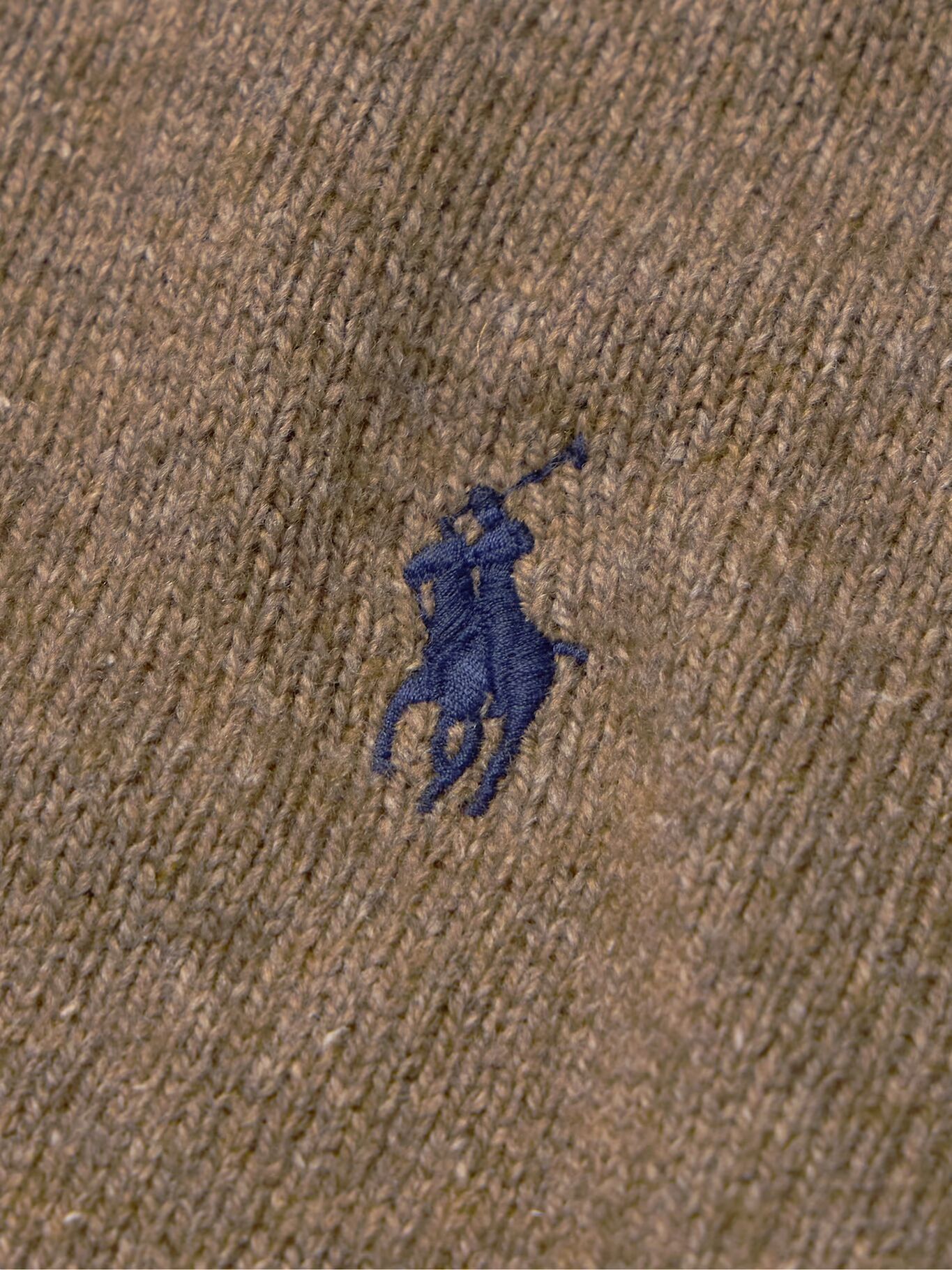 

Свитер-поло из смеси шерсти и хлопка POLO RALPH LAUREN, коричневый
