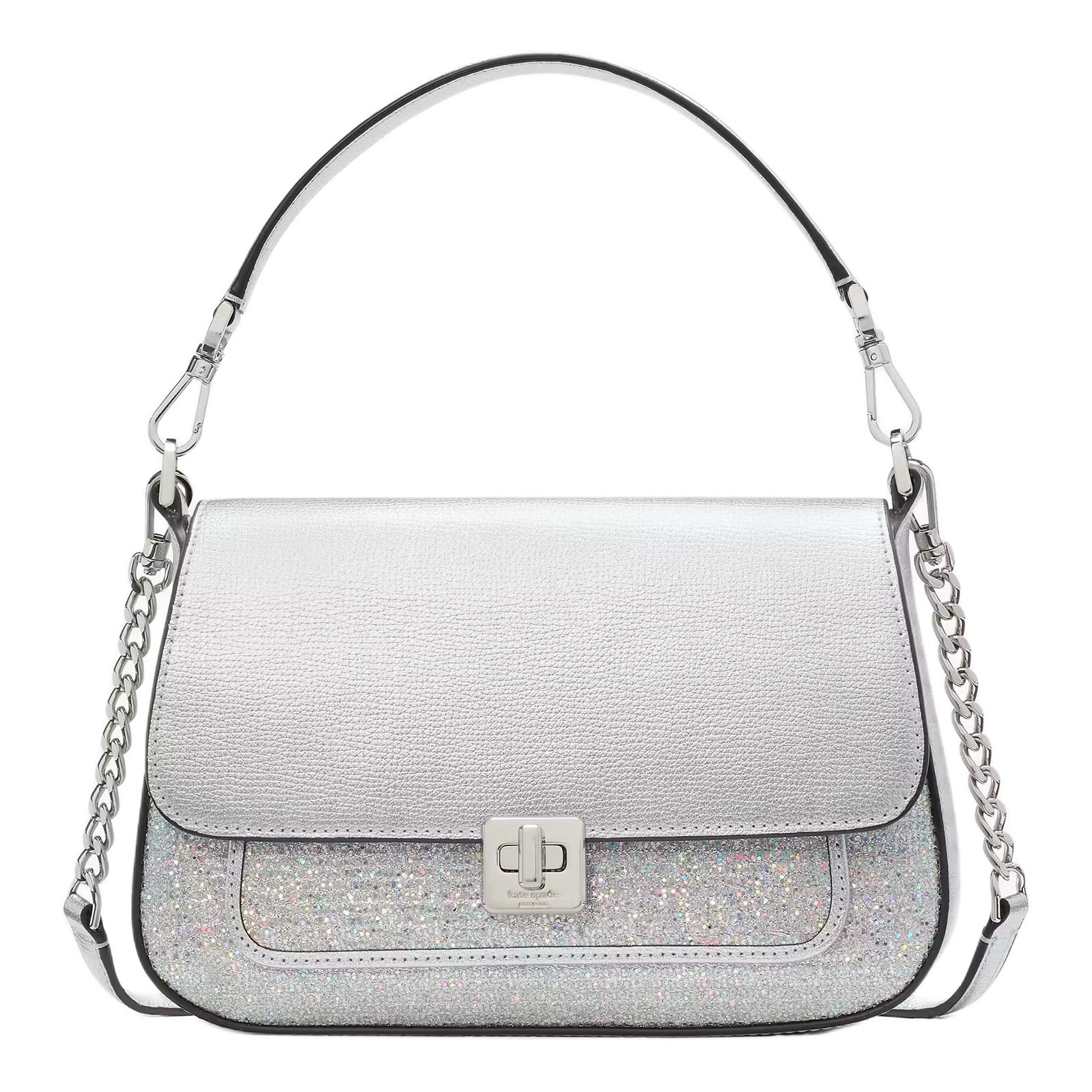 

Блестящая тканевая портативная сумка через плечо, маленькая женская сумка Moonlight Kate Spade, basic set (bag+dust bag)