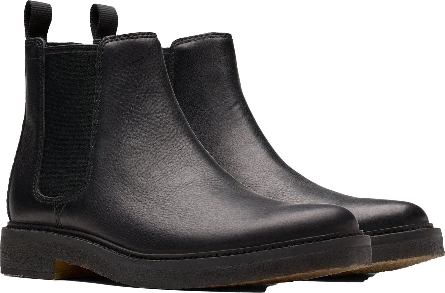 Мужские ботинки Clarks Clarkdale Easy Chelsea, Black Leather — фото 4