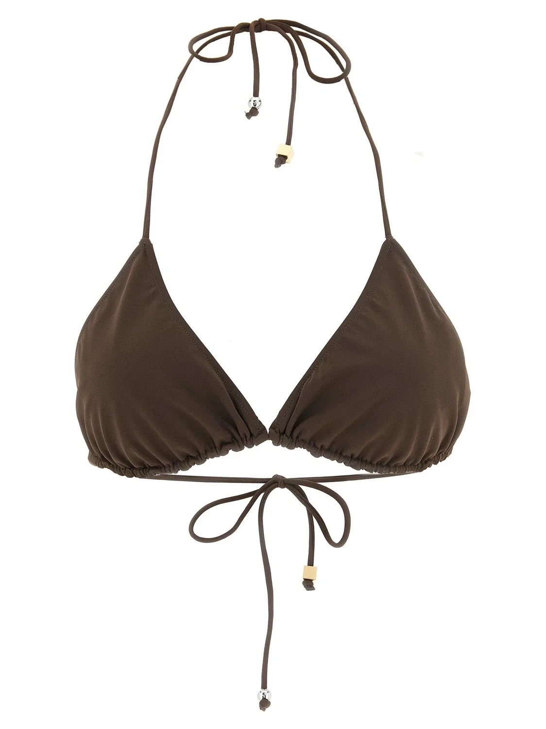 Бикини топ "Le Haut De Plage Triangle" JACQUEMUS, коричневый