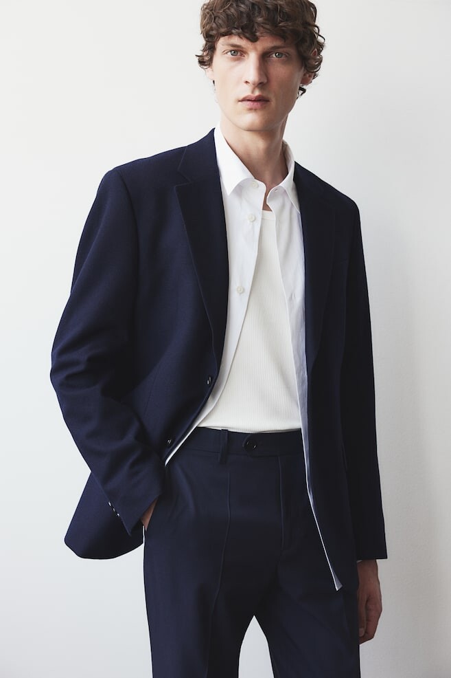 

Костюмные брюки стандартного кроя H&M, синий