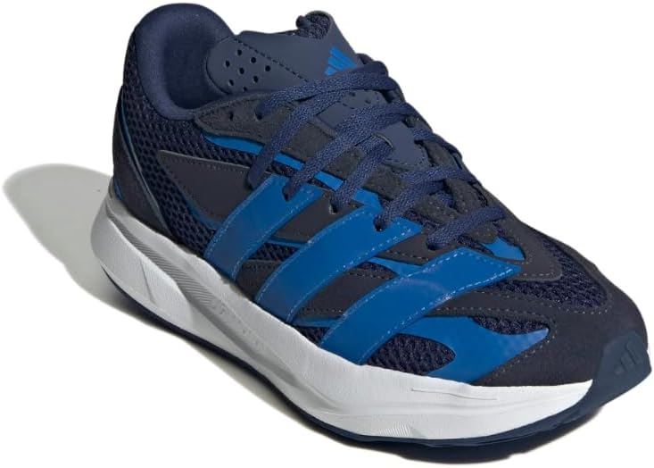 Кроссовки adidas для мальчиков Lightblaze на шнуровке, синий/фиолетовый/темно-синий