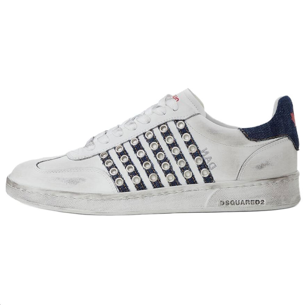 

DSQUARED 2 Белые кеды Dsquared2 с люверсами, цвет White
