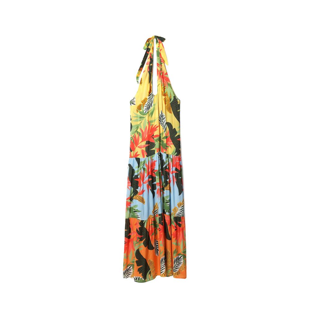

Оранжевое вискозное платье Desigual