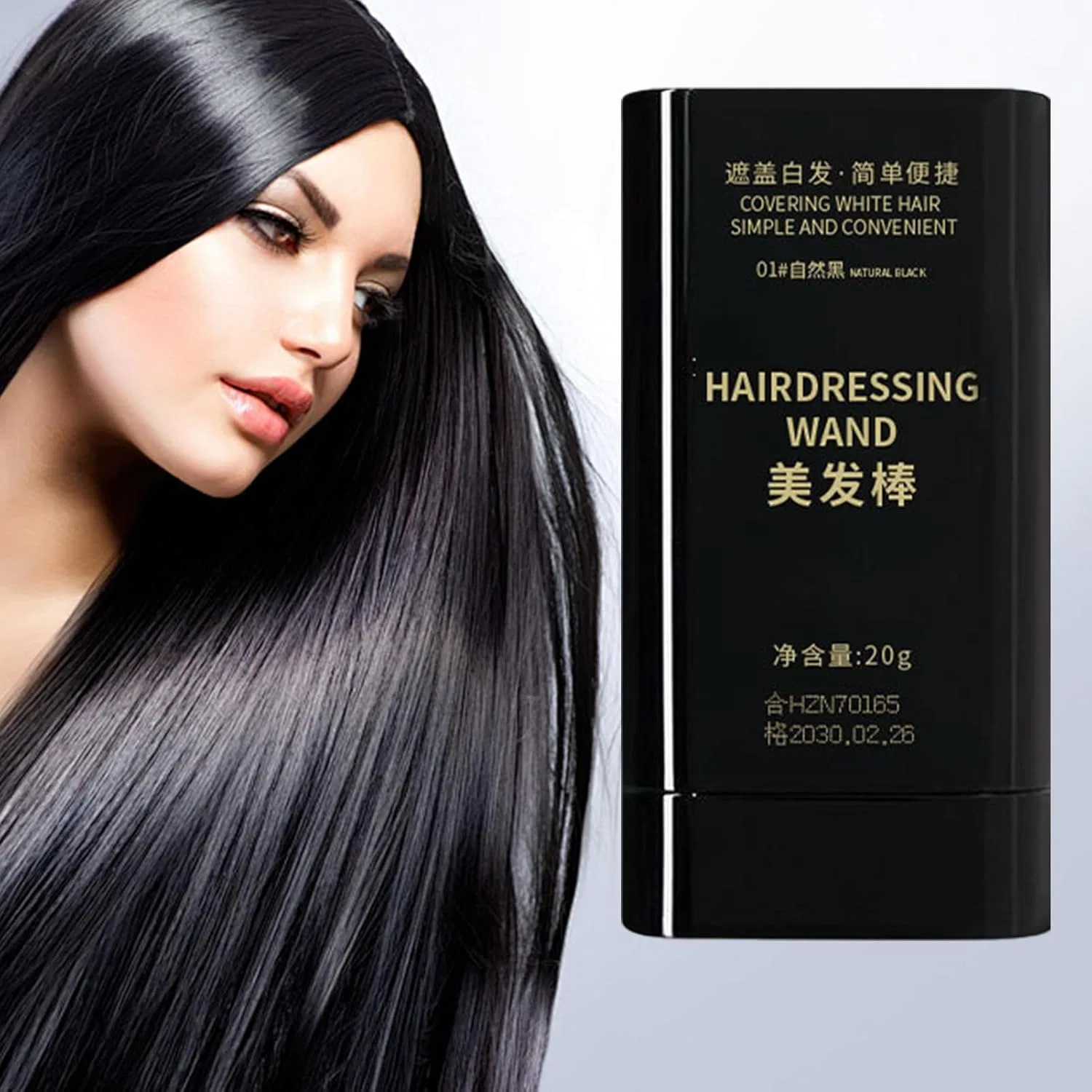 Корректор для седых волос с расческой Generic, Black — фото 3