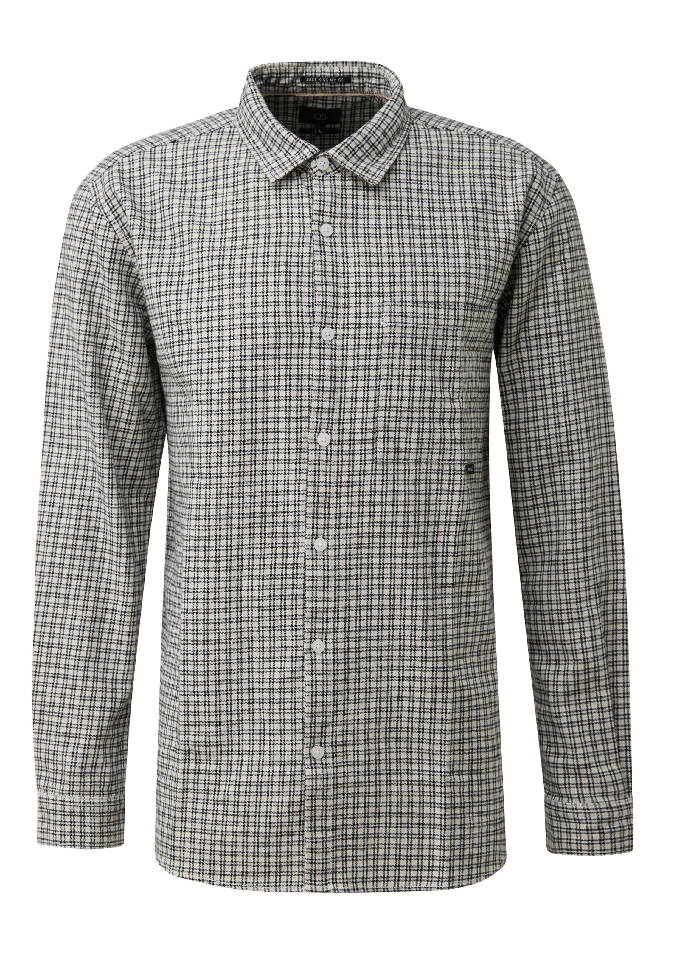 

QS Рубашка на пуговицах Comfort Fit в зеленом цвете