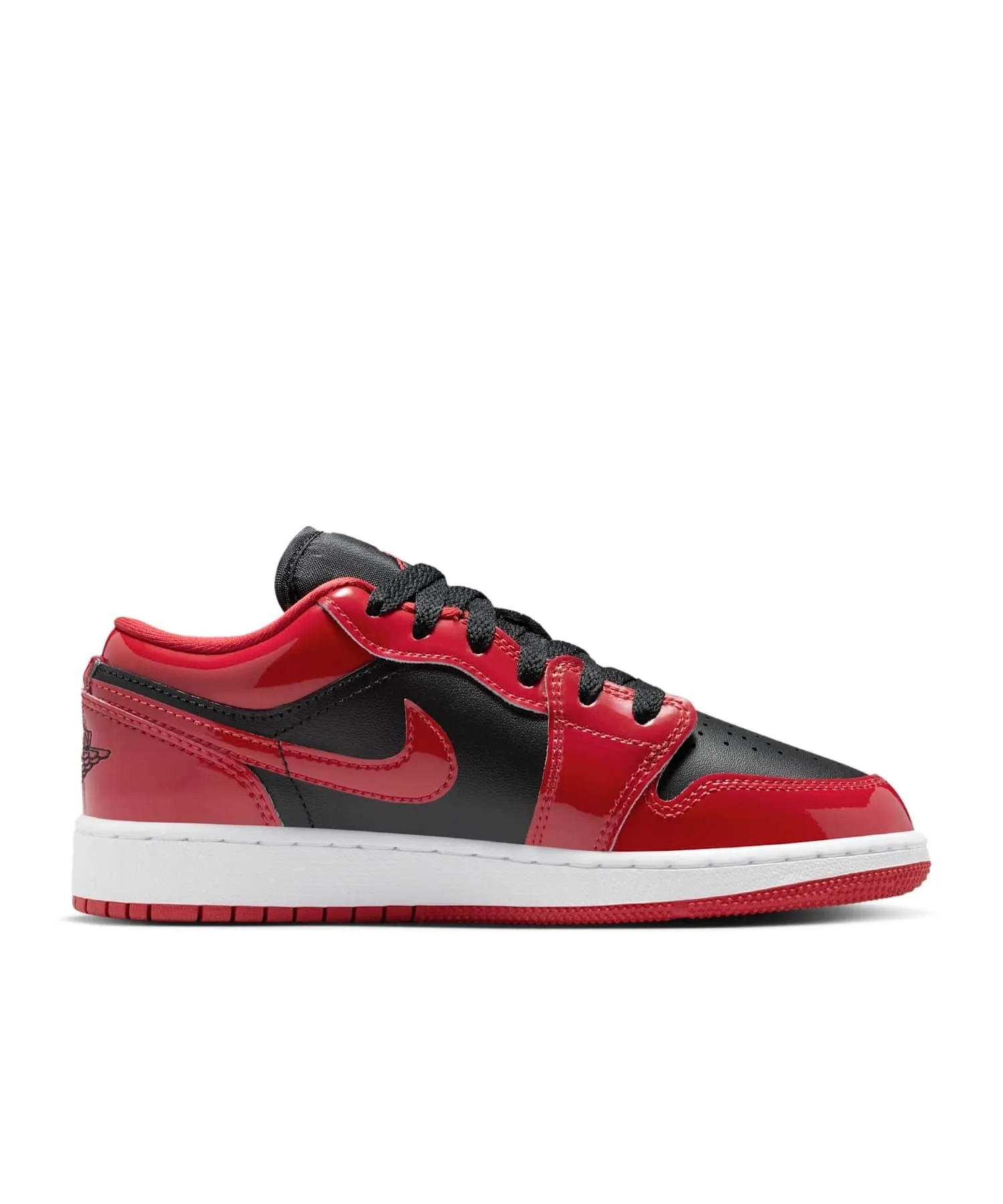 Кроссовки Air Jordan 1 Low SE для детей с кожаным верхом HV4396-006 черные — фото 3