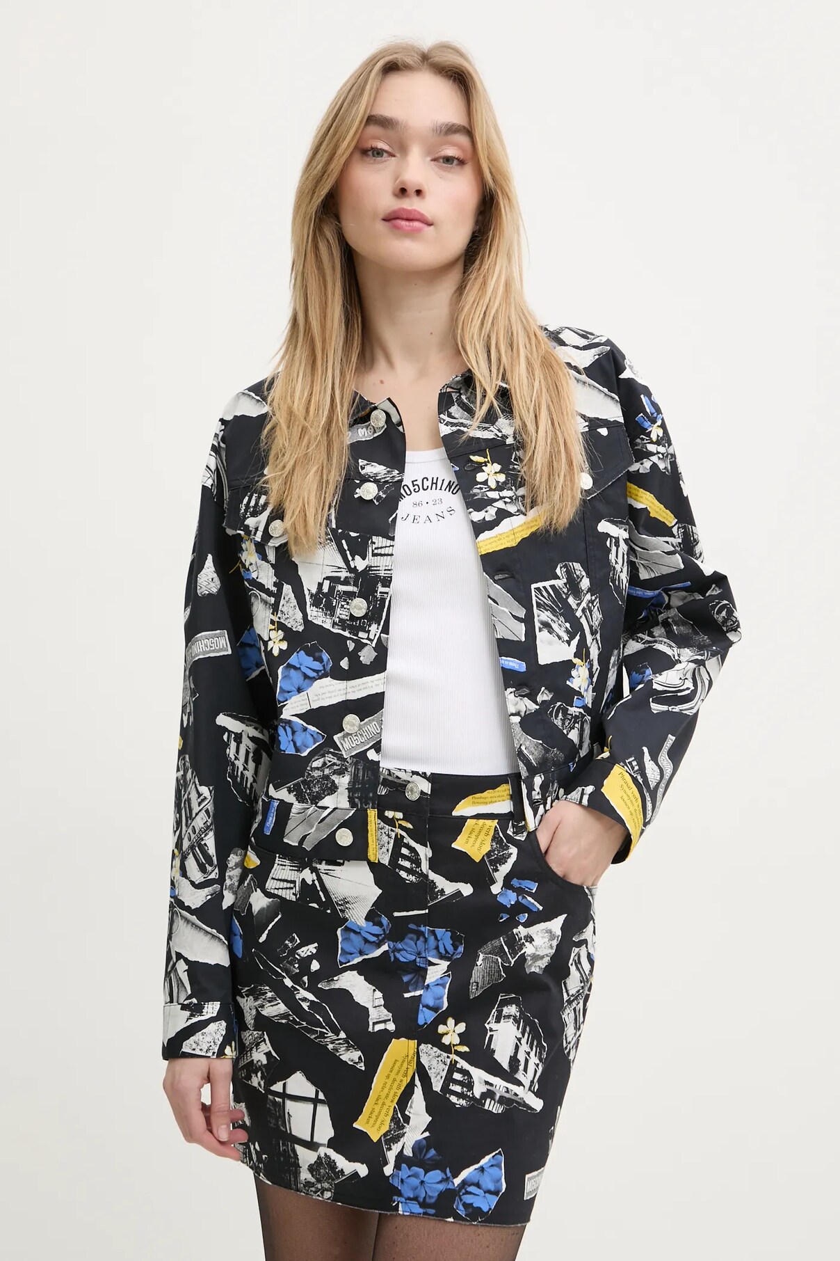 

Куртка-рубашка Moschino Jeans, черный