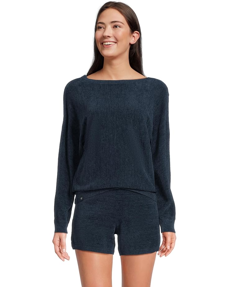 

Свитер Barefoot Dreams Cozychic Ultra Lite Boatneck Pullover and Short Set, цвет Marine