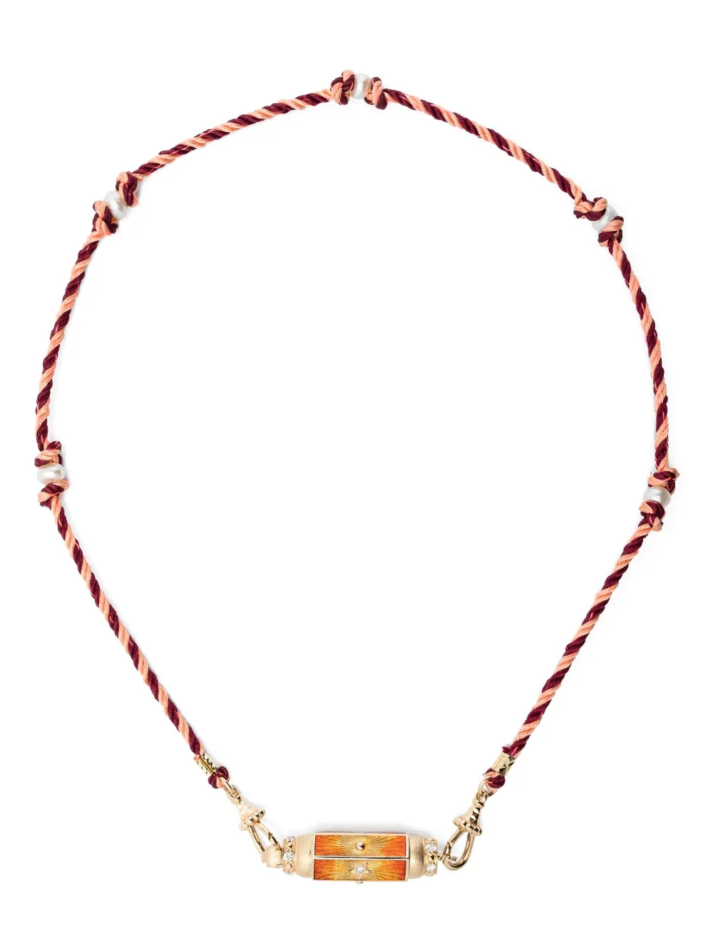 

Колье Baby Locket из желтого золота с бриллиантами Marie Lichtenberg, оранжевый