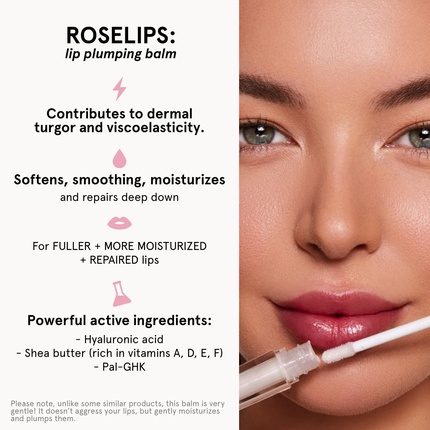 Бальзам для увеличения объема губ Rosegold Roselips, 98% натуральный Rosegold Paris — фото 2
