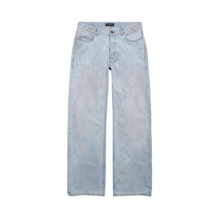 

Брюки Balenciaga Distressed Relaxed Fit Pants, Light Blue