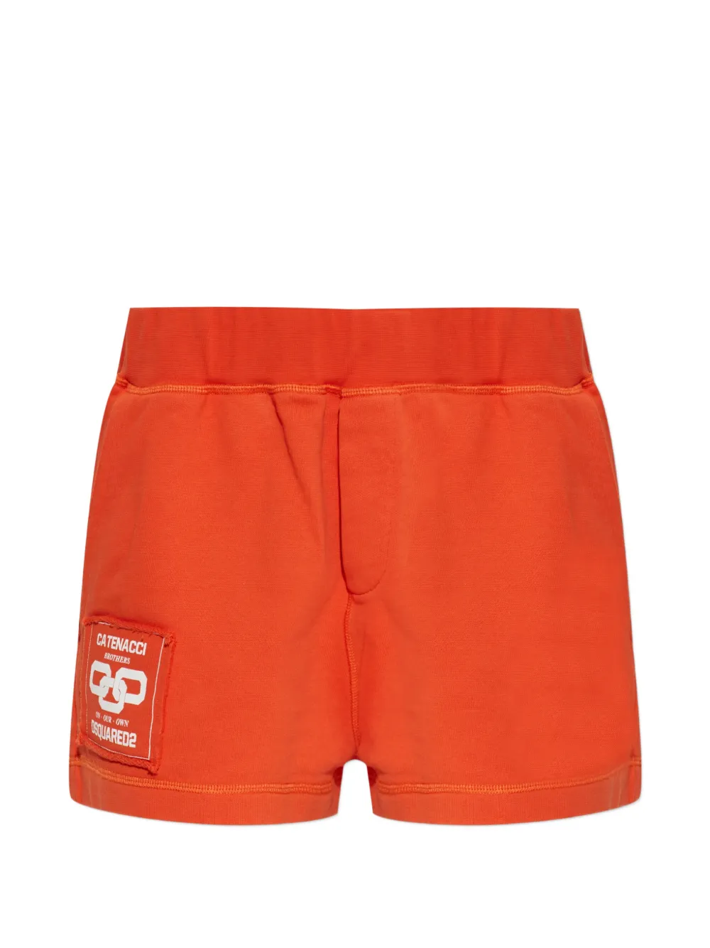 

Мини-шорты с нашивкой-логотипом Dsquared2, оранжевый